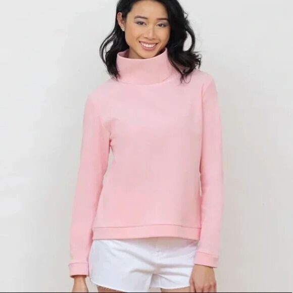 Dudley Stephens Signature Park Slope Turtleneck Pink XS‎ - Picture 1 of 3